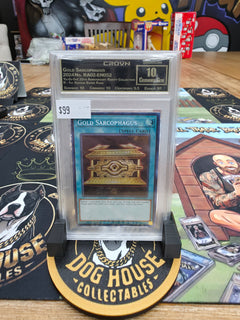Yu-Gi-Oh! Gold Sarcophagus RA02-EN052 1st Edition Super Rare - Crown 10 Crowned Gem-1
