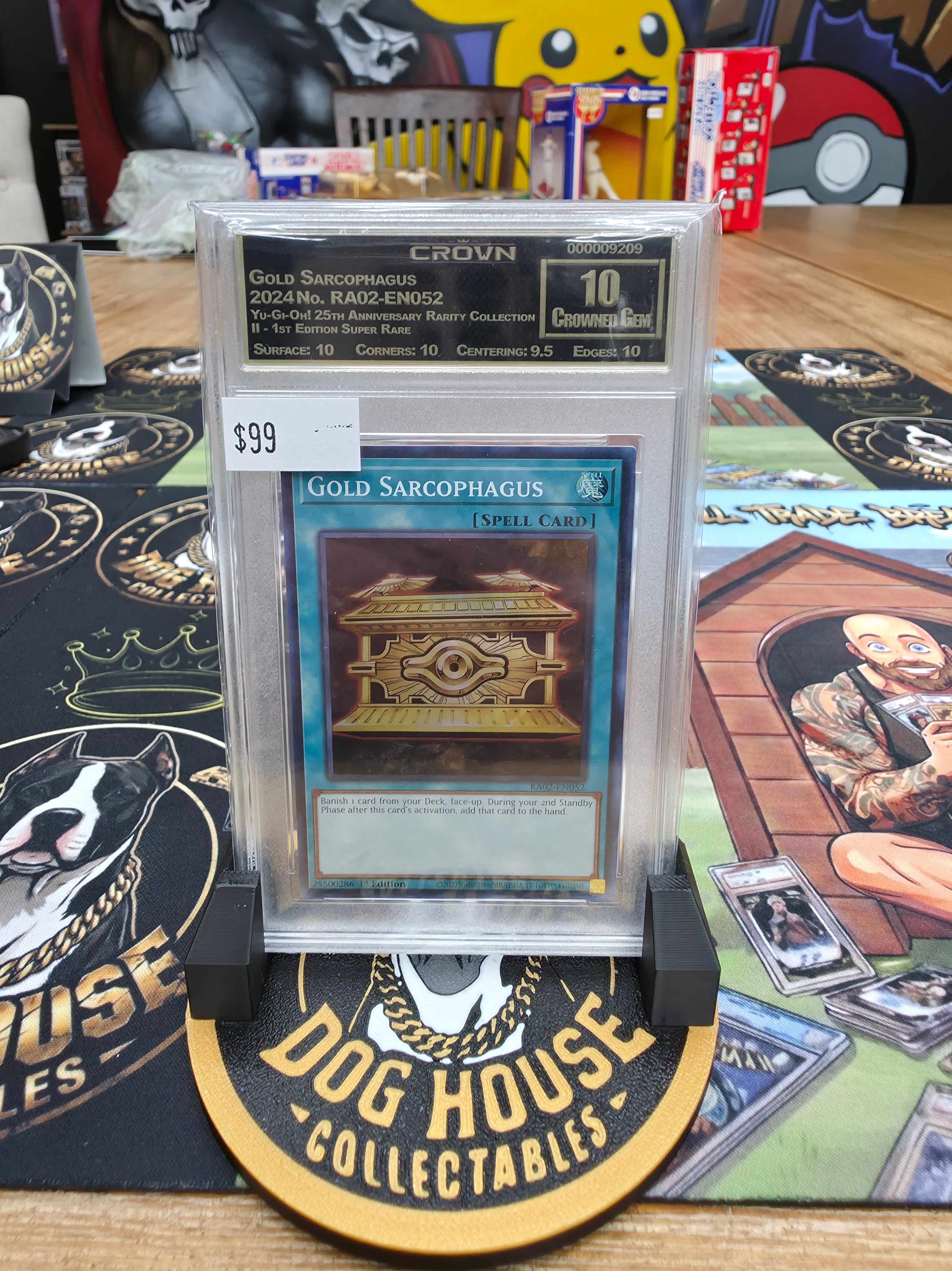 Yu-Gi-Oh! Gold Sarcophagus RA02-EN052 1st Edition Super Rare - Crown 10 Crowned Gem