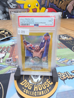 2022 Panini Prizm UFC Alexander Volkanovski Flashback Gold Prizm #8 - PSA 9 Mint-1