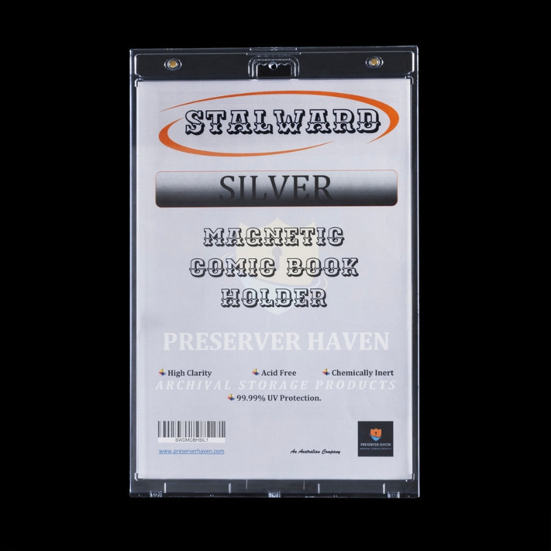 Stalward Silver Size Magnetic Comic Book Holder - Preserver Haven-1