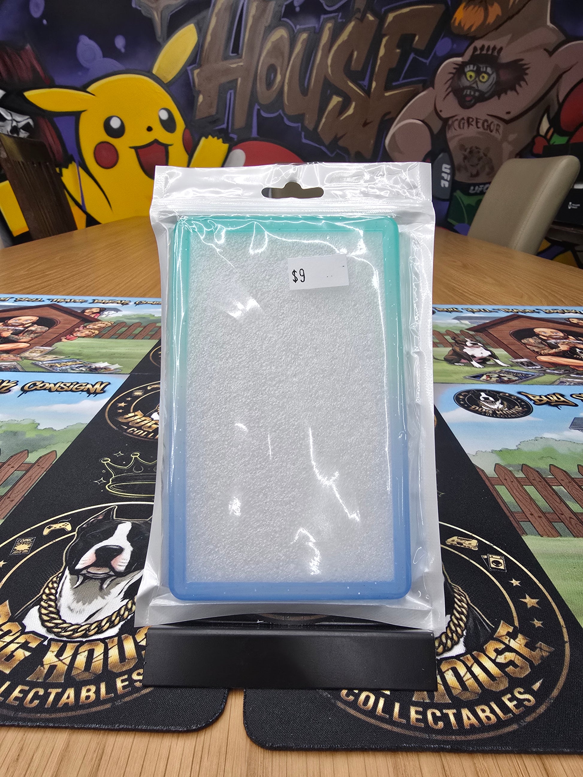 Graded Slab Display Stand - Acrylic Card Holder Stand (Teal/Blue)-1