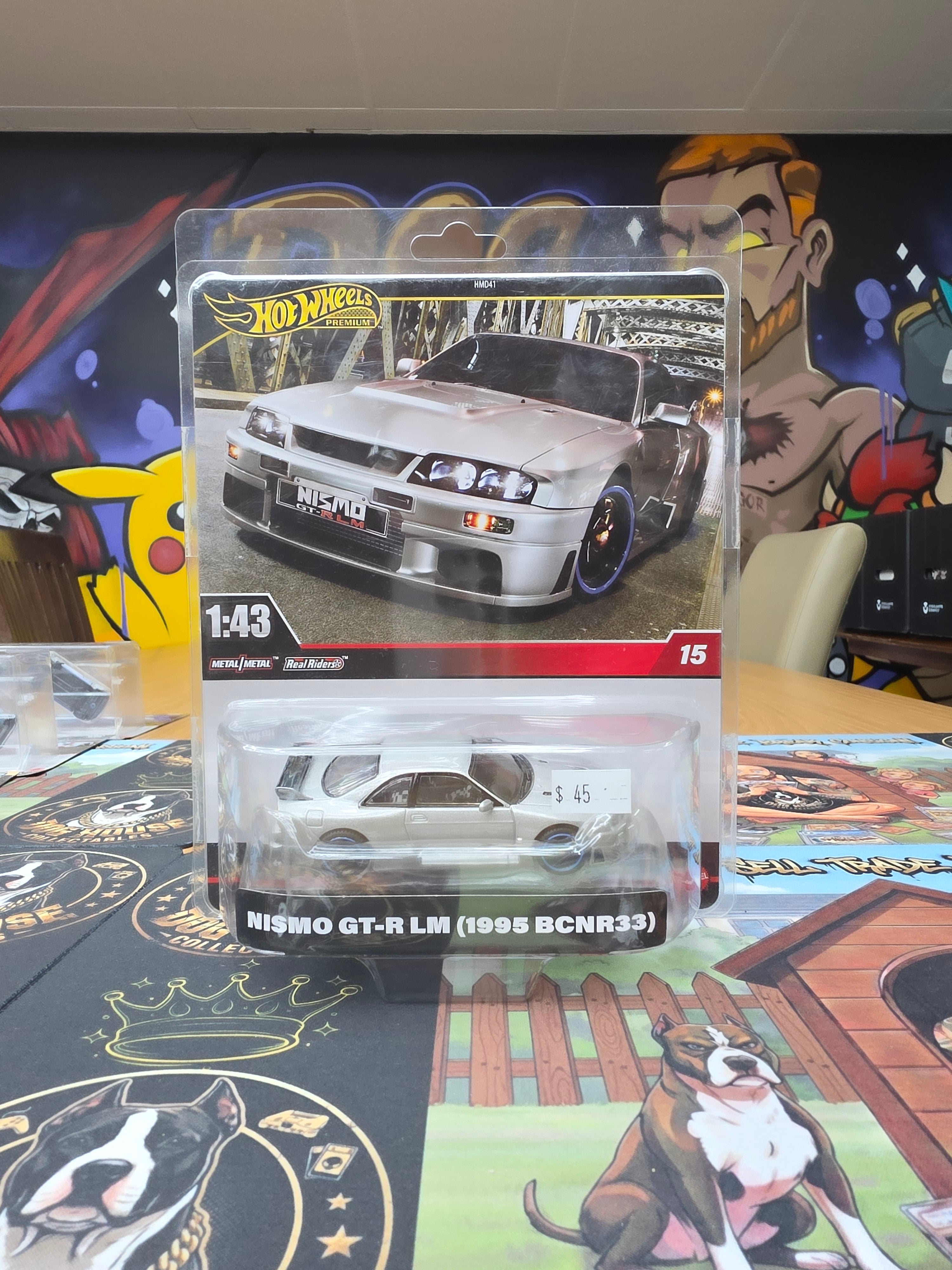 Hot Wheels Premium 1:43 Nismo GT-R LM (1995 BCNR33) - Metal/Metal Real Riders (HMD41)